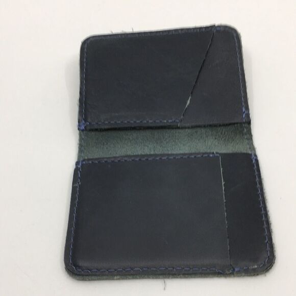 Hide And Drink Handmade Dark Gray Leather Card Case - Picture 6 of 16